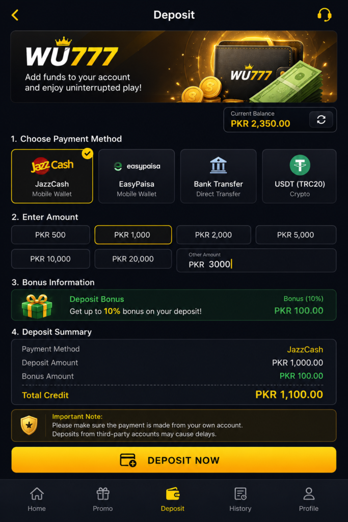 Deposit
